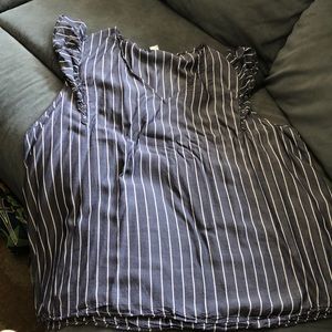 Cute summer blue stripped shirt